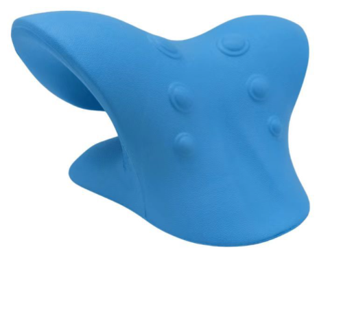C shaped pillow & Multifunctional Manual Six-wheel Neck Massager Massage Relieve Roller Massage Tool