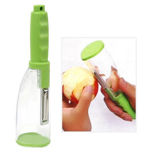 Plastic Manual Fruit Vegetable Peeler Potato Peeler with The Storage Box