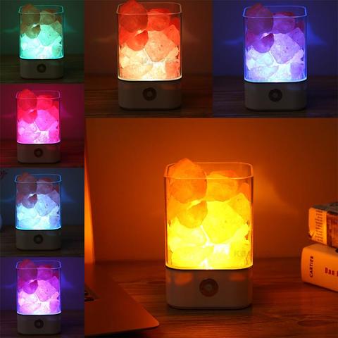 Mother’s Day gift, Crystal Light Himalayan Salt LED Lamp